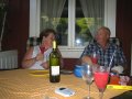  Mom and Janne, enjoying fresh raspberry cocktails