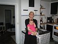  Middag med FestU 95/96. Fast detta �r Anna och Sofies lilla(?) Elin