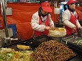  I settled for stir fry chicken in pancake. Yummy!