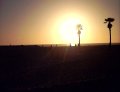  Sun set over the Pacific Ocean.