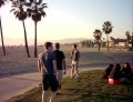  Beach view, looking north towards Santa Monica city and Santa Monica Mountains
