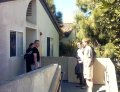  Ninon, Oxgaard, Raz and Adri outside PB and Ninon's apartment - everyone ready for San Diego and Sea World!
