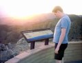  Raz reading while the sun sets