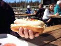 YEEOOOWWW! (Yes, Raz actually had this very suspicious looking sausage for lunch!)