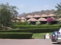  The hotel rooms with the mountains behind