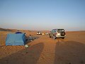  Setting up the camp for the night