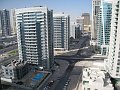  View of our street from the big balcony. Our old flat in the 3rd tower on right side of street.